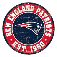 New England Patriots 22'' Distressed Logo Wall Sign