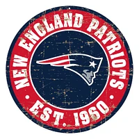 New England Patriots 22'' Distressed Logo Wall Sign