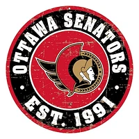 Ottawa Senators 22'' Distressed Logo Wall Sign