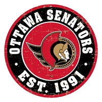 Ottawa Senators 22'' Distressed Logo Wall Sign