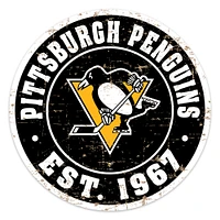 Pittsburgh Penguins 22'' Distressed Logo Wall Sign