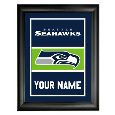 Seattle Seahawks 12'' x 16'' Personalized Team Frame