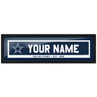 Dallas Cowboys 6'' x 22'' Personalized Name Bar Frame