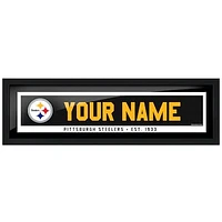 Pittsburgh Steelers 6'' x 22'' Personalized Name Bar Frame