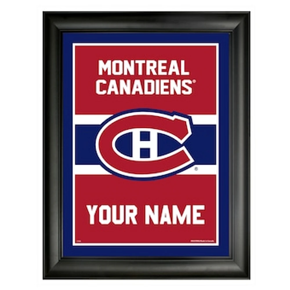 Montreal Canadiens 12'' x 16'' Personalized Team Frame