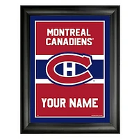 Montreal Canadiens 12'' x 16'' Personalized Team Frame