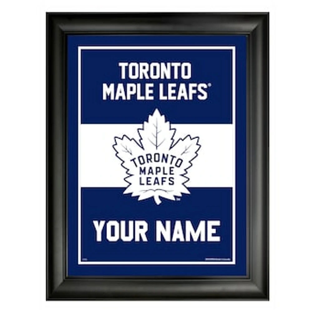 Toronto Maple Leafs 12'' x 16'' Personalized Team Frame