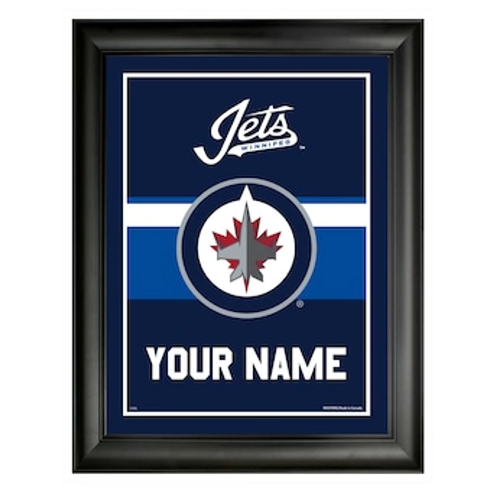 Winnipeg Jets 12'' x 16'' Personalized Team Frame