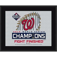 Washington Nationals 10.5" x 13" 2019 World Series Champions Sublimated Plaque