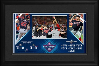 Washington Nationals Framed 10" x 18" 2019 World Series Champions Pano