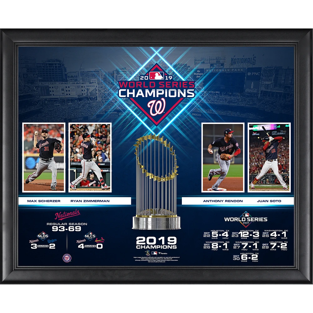 Washington Nationals Framed 16" x 20" 2019 World Series Champions Collage