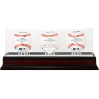 Washington Nationals 2019 World Series Champions Mahogany Logo -Baseball Display Case