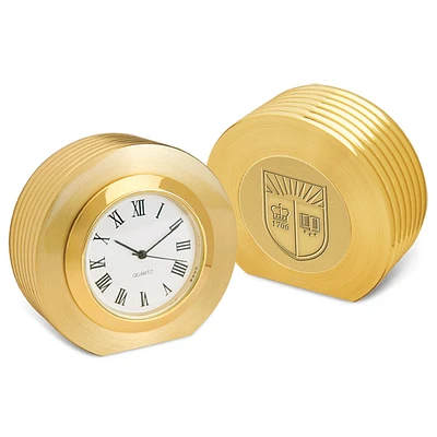 Gold Rutgers Scarlet Knights Presidential II Desk Clock