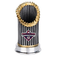 Silver Washington Nationals 2019 World Series Champions Trophy Paperweight