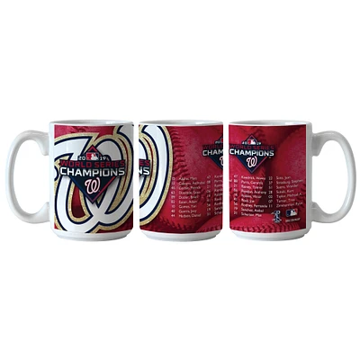 Washington Nationals 2019 World Series Champions 15oz. Roster Mug