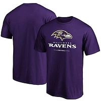 Men's Fanatics Purple Baltimore Ravens Team Lockup Logo T-Shirt