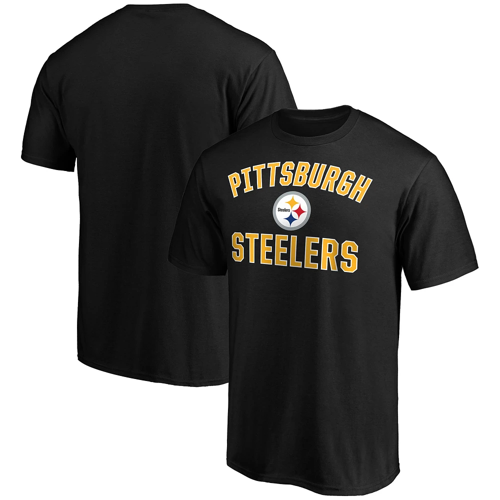 Men's Fanatics Black Pittsburgh Steelers Victory Arch T-Shirt