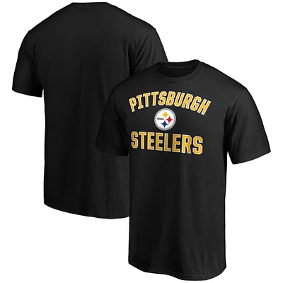 Men's Fanatics Black Pittsburgh Steelers Victory Arch T-Shirt