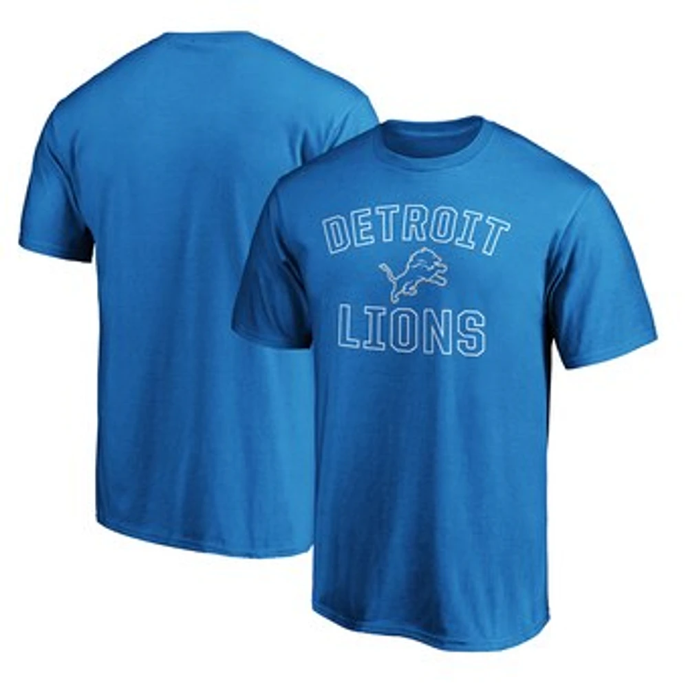 Men's Fanatics Blue Detroit Lions Victory Arch T-Shirt