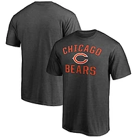 Men's Fanatics Heathered Charcoal Chicago Bears Victory Arch T-Shirt