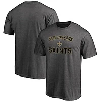 Men's Fanatics Heathered Charcoal New Orleans Saints Victory Arch T-Shirt