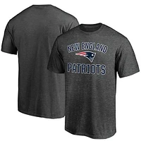 Men's Fanatics Heathered Charcoal New England Patriots Victory Arch T-Shirt