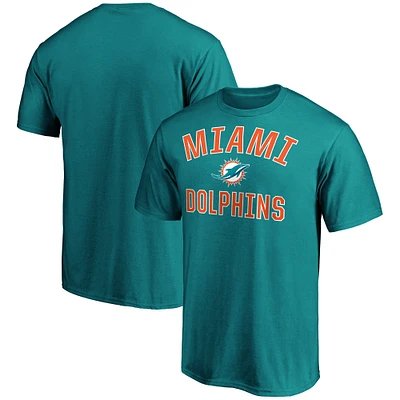 Men's Fanatics Aqua Miami Dolphins Victory Arch T-Shirt