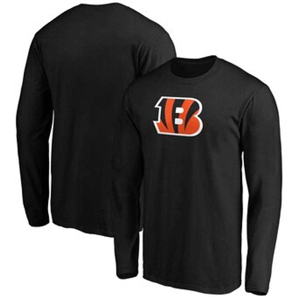 Men's Fanatics Black Cincinnati Bengals Big & Tall Primary Team Logo Long Sleeve T-Shirt