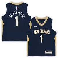 Preschool Nike Zion Williamson Navy New Orleans Pelicans Replica Jersey - Icon Edition