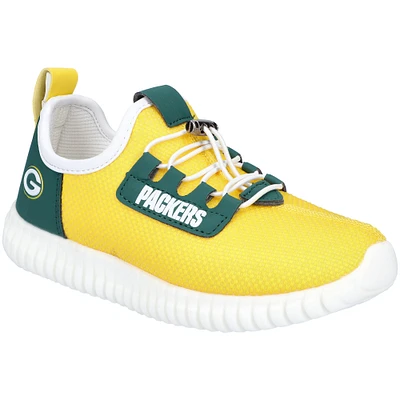 Youth Green Bay Packers Low Top Light-Up Shoes