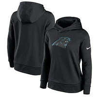 Women's Nike Black Carolina Panthers Lightweight Performance Hooded Top