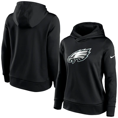 Women's Nike Black Philadelphia Eagles Lightweight Performance Hooded Top