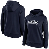 Women's Nike Navy Seattle Seahawks Lightweight Performance Hooded Top