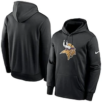 Men's Nike Black Minnesota Vikings Fan Gear Primary Logo Performance Pullover Hoodie