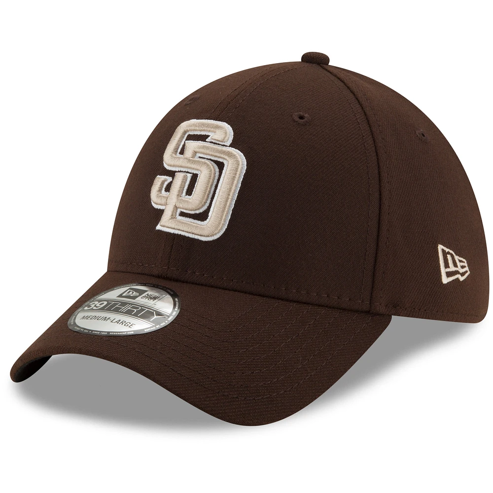 Men's New Era Brown San Diego Padres Alternate Team Classic 39THIRTY Flex Hat