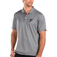 Men's Antigua Gray St. Louis Blues Balance Polo