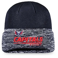 Men's Fanatics Navy Washington Capitals Authentic Pro Locker Room Official Graphic Cuffed Knit Hat