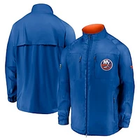 Men's Royal New York Islanders Authentic Pro Locker Room Rink Raglan Full-Zip Jacket