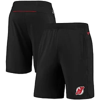 Men's Fanatics Black New Jersey Devils Authentic Pro Travel & Training Performance Shorts