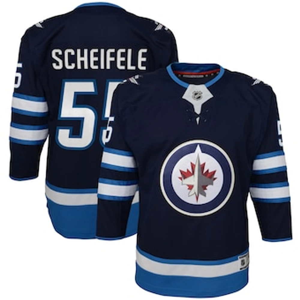 Youth Mark Scheifele Navy Winnipeg Jets Home Premier Player - Jersey