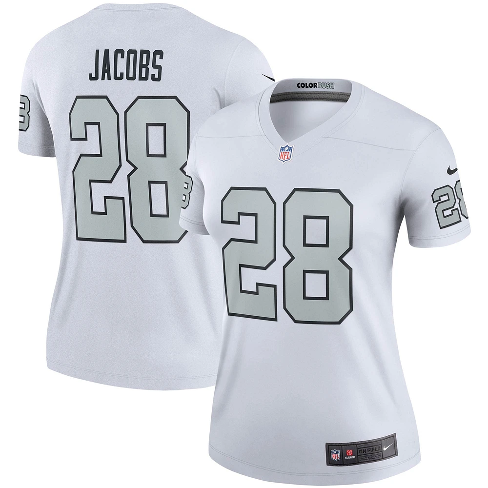 Women's Nike Josh Jacobs  White Las Vegas Raiders Alternate Legend Player Performance Top