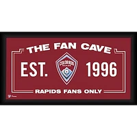 Colorado Rapids Framed 10" x 20" Fan Cave Collage