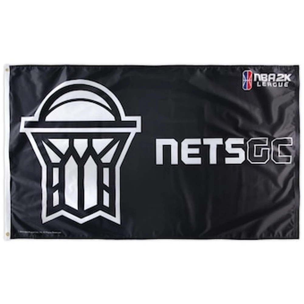 WinCraft NetsGC 3' x 5' Logo One-Sided Flag