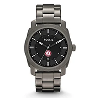 Fossil Alabama Crimson Tide Machine Smoke Stainless Steel Watch