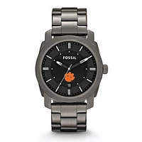 Fossil Clemson Tigers Machine Smoke Stainless Steel Watch