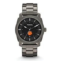 Fossil Clemson Tigers Machine Smoke Stainless Steel Watch