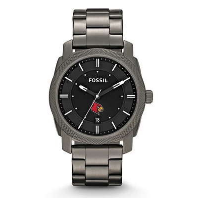 Fossil Louisville Cardinals Machine Smoke Stainless Steel Watch