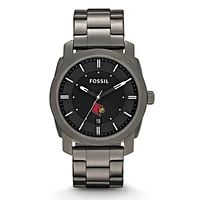 Fossil Louisville Cardinals Machine Smoke Stainless Steel Watch