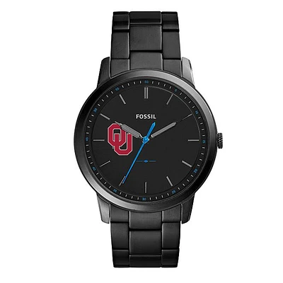 Men's Fossil Oklahoma Sooners The Minimalist Slim Stainless Steel Watch