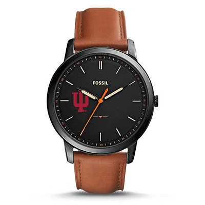 Men's Fossil Indiana Hoosiers The Minimalist Slim Leather Watch